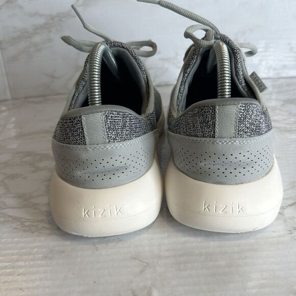 Kizik Madrid Eco Knit Slip On Hand Free Sneakers Gray Men’s Size 8.5 Women’s 10 - Picture 5 of 9